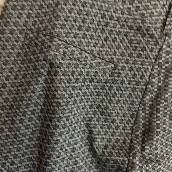 Betabrand Classic Gray Pattern Straight Leg Pants EUC SZ Medium - Picture 4 of 7